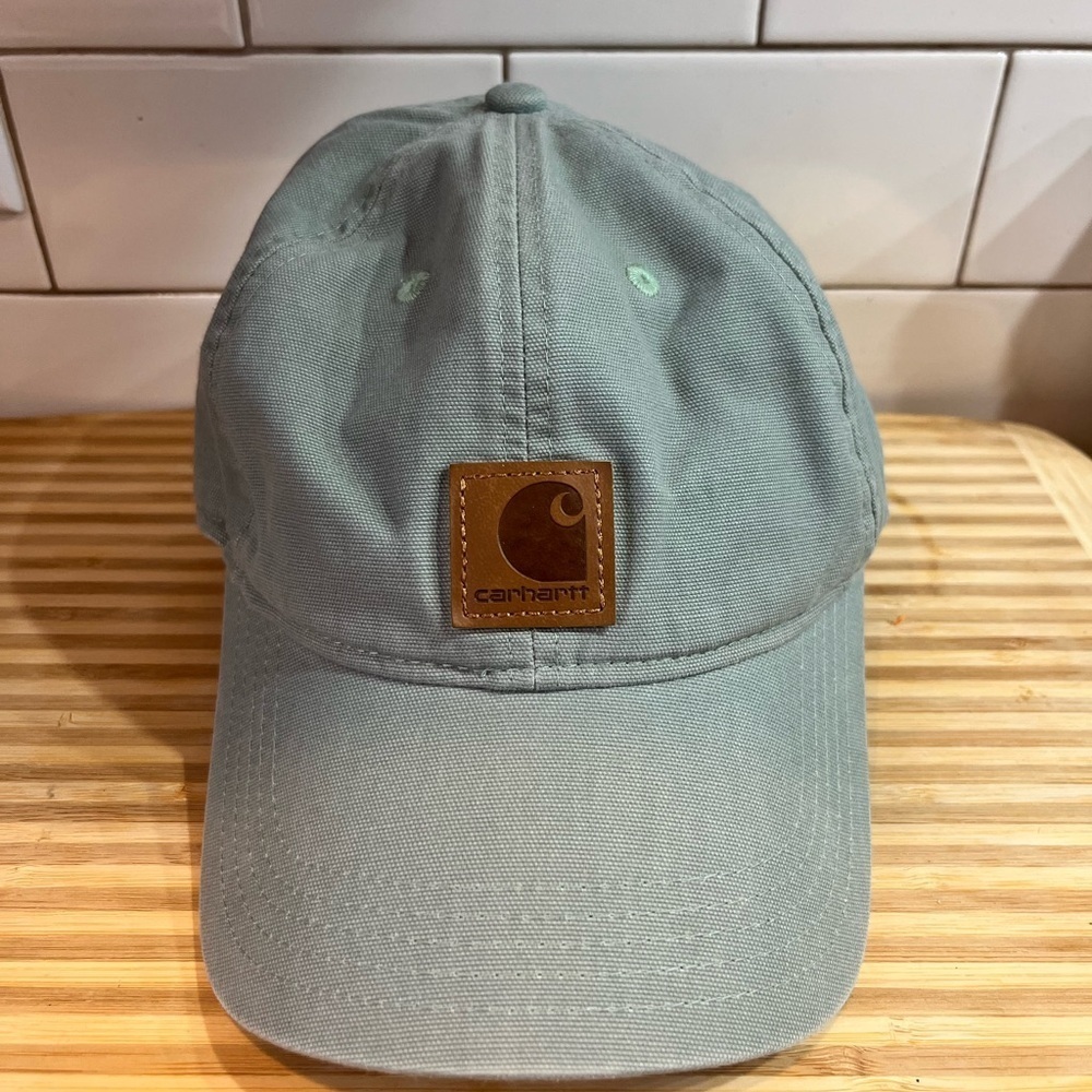 Carhartt Sage Green Cap with Logo Patch